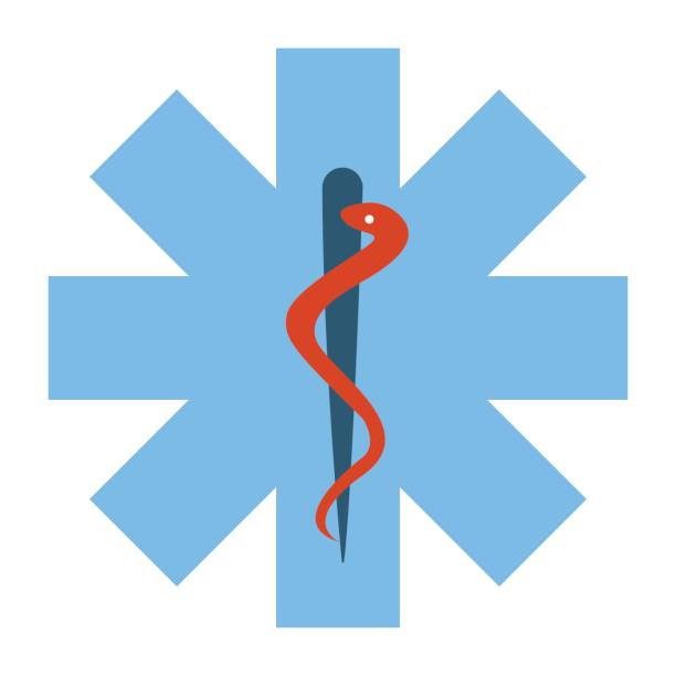 救急医療のシンボルの青い十字します。 - hospital science backgrounds snake点のイラスト素材／クリップアート素材／マンガ素材／アイコン素材