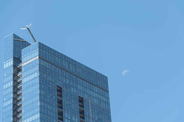istock Big building on a street on Chicago Downtown 829126000