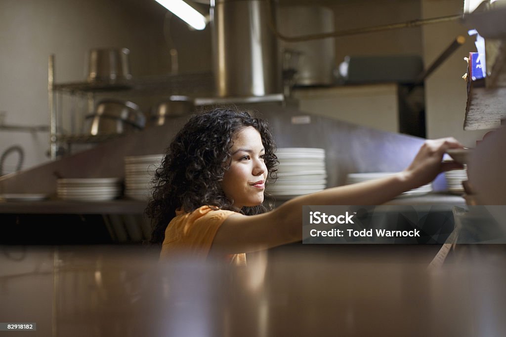 Kellnerin im mexikanischen restaurant - Lizenzfrei Geschäftsinhaber Stock-Foto