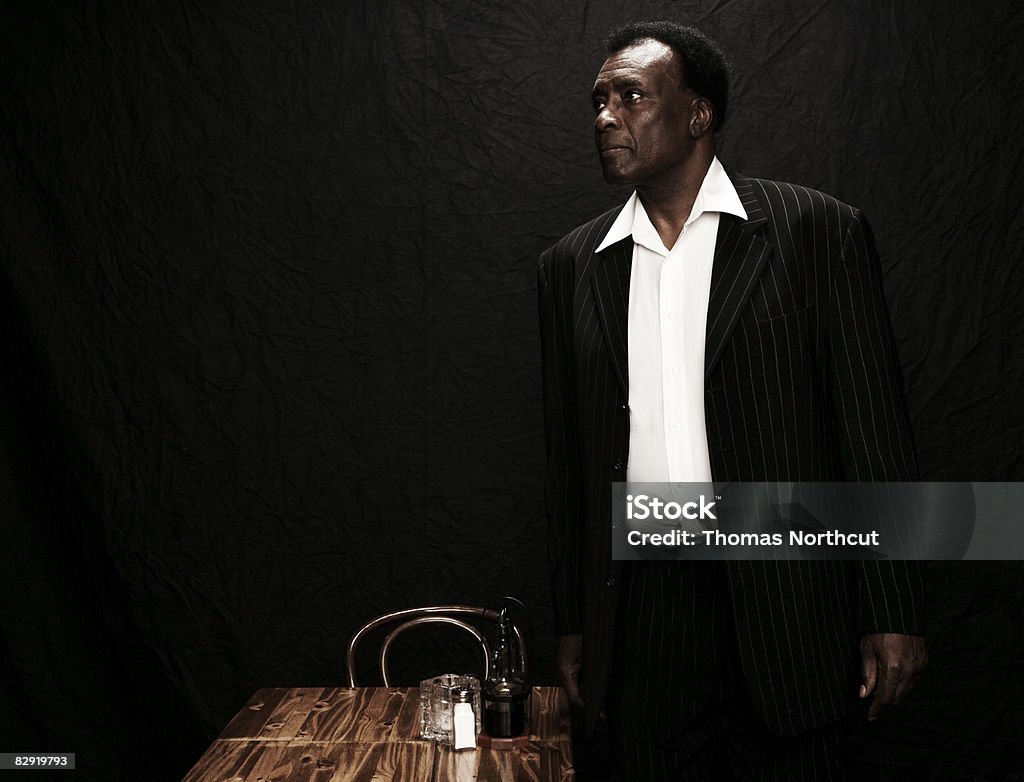 Mature, black man standing portrait  65-69 Years Stock Photo