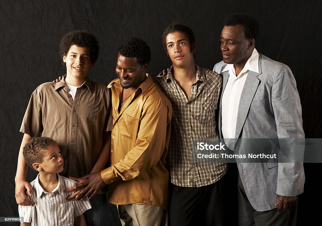 Multigenerational family portrait  Group Of People Stock Photo