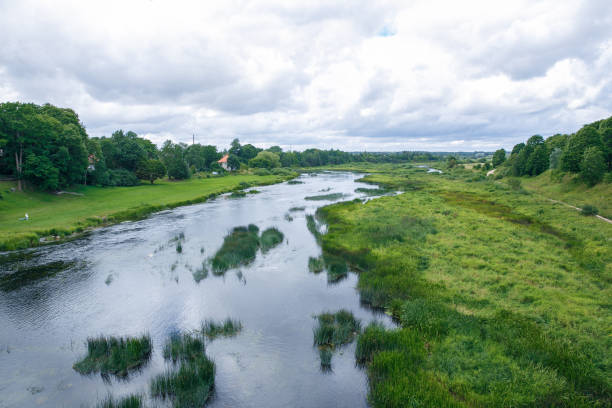 istock Kuldiga bridge and river at Latvia summer. 2017 829217298
