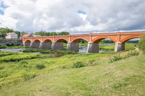 istock Kuldiga bridge and river at Latvia summer. 2017 829217714
