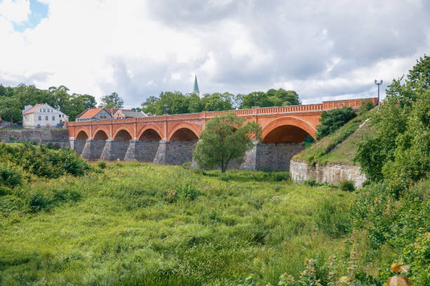istock Kuldiga bridge and river at Latvia summer. 2017 829217924