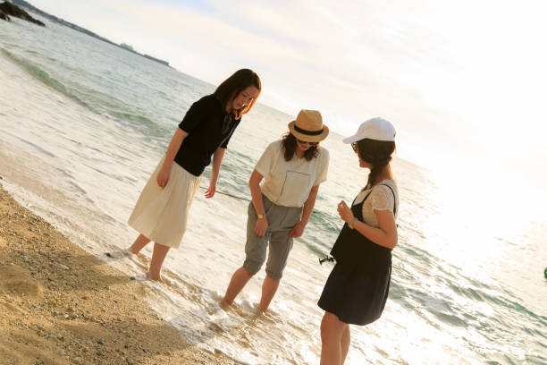 istock Young women and sunset. 829225402