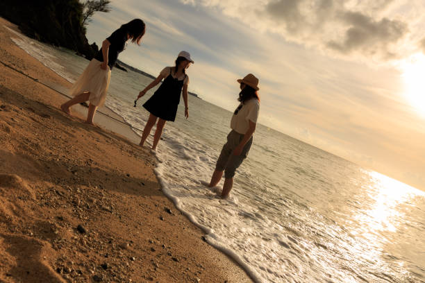istock Young women and sunset. 829225766