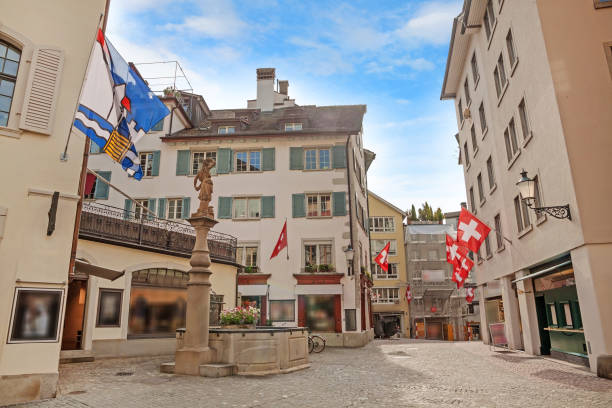 istock Zurich, Square Rennweg / Strehlweg / Glockengasse 829234168