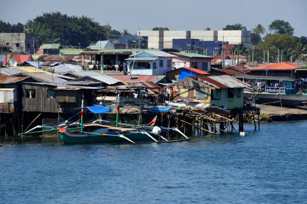 istock Stilt houses at Davao waterfront, Mindanao, Pilippines 829237134