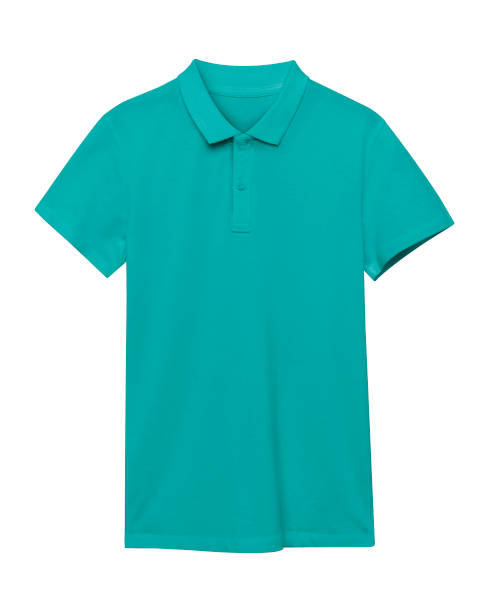 istock Sea color green blue shirt isolated on white 829249492