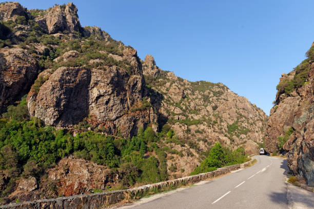 Inzecca narrow gorges in Corsica mountain