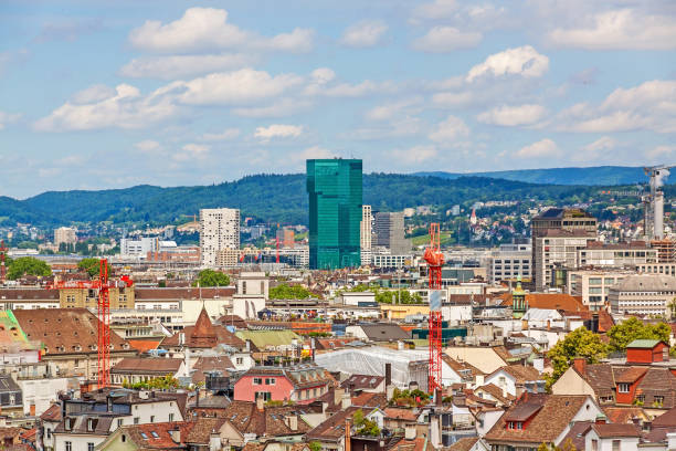 istock Prime tower, Zurich and cityscape 829282884