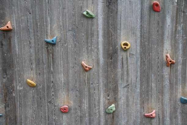 Outdoor wooden Climbing Wall with Climbing Holds