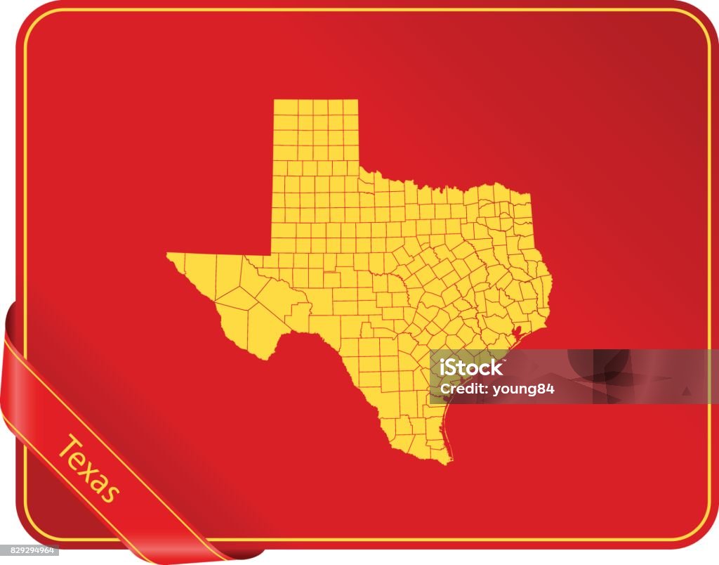 Texas Karte Stock Vektor Art und mehr Bilder von Amerikanische