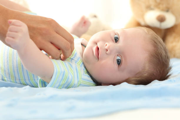 istock Happy baby looking at you 829345772