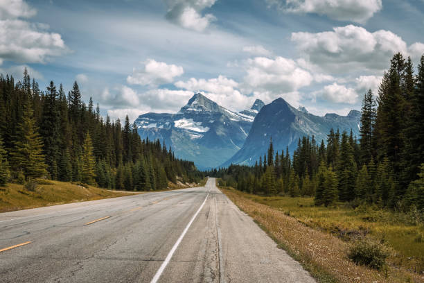 istock Scenic Icefields Pkwy traveling through Banff and Jasper National Parks 829366766