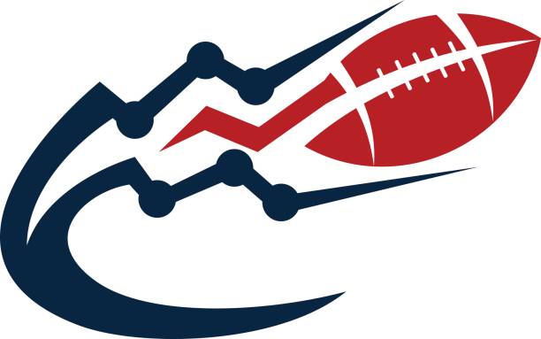 illustrazioni stock, clip art, cartoni animati e icone di tendenza di modello di emblema rugby - rugby ball sports league sport