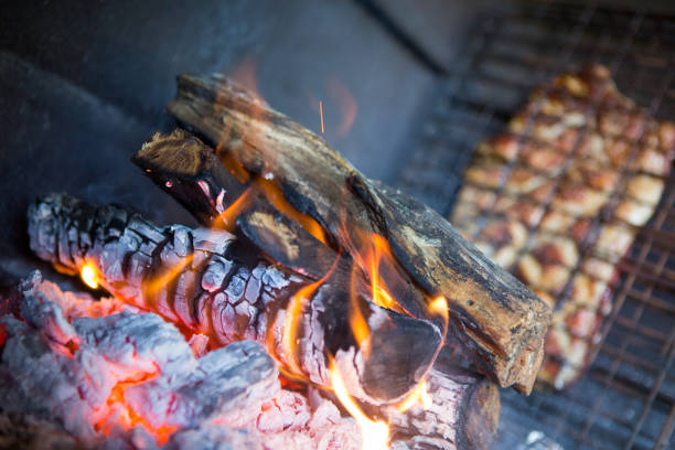 istock Cooking the fat off the lamb rib 829379284