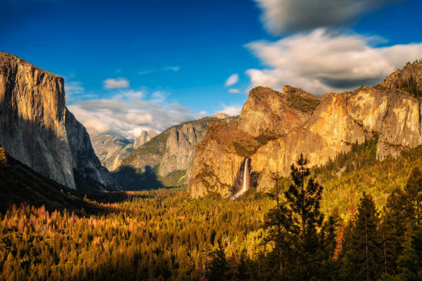 istock Yosemite Valley and Bridalveil Fall at sunset 829379990