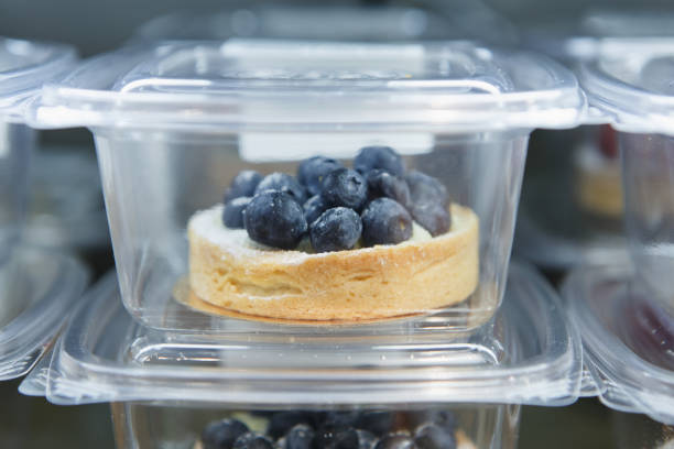 istock Fresh blueberry sweet dessert in container 829401134