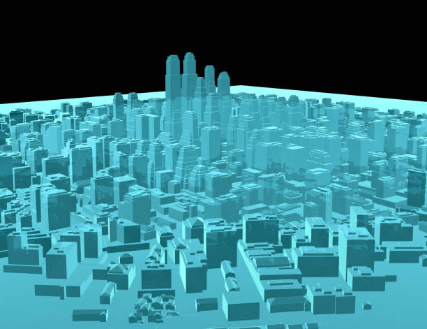 istock X-Ray Image Of Modern City on Black 829408348