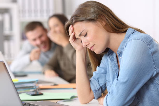 istock Bullying victim being criticized at office 829414188
