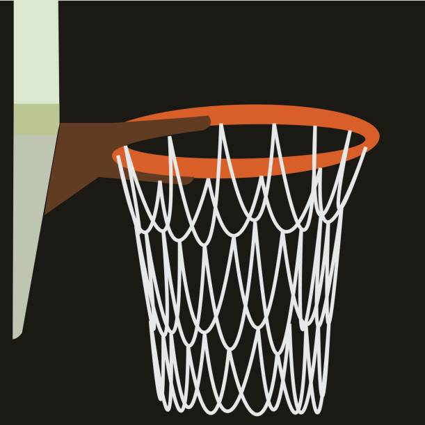 istock Basketball hoop in cartoon. Sport concept 829414498