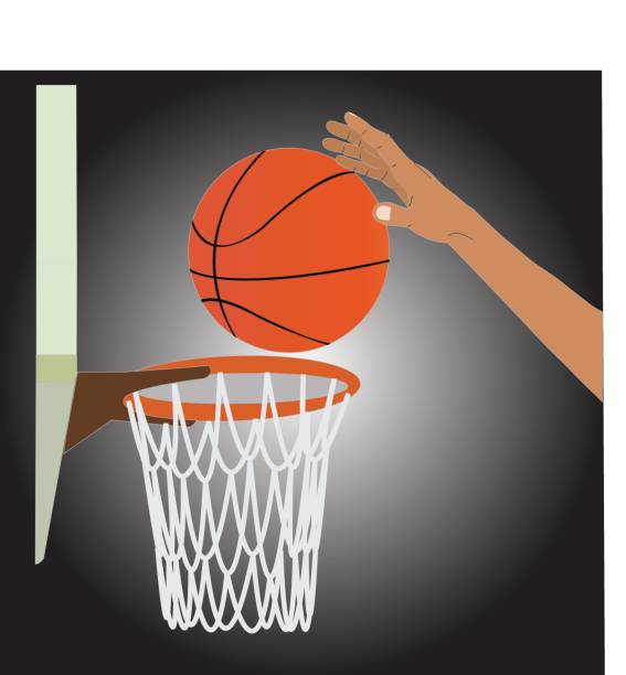 istock The player is shooting a basketball ball in a basketball hoop. 829414532