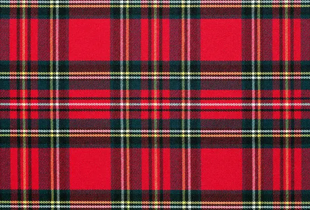 Photo of Checkered fabric background, texture