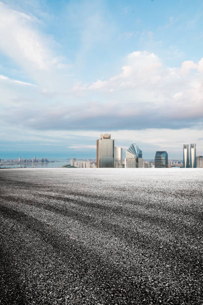 istock cityscape and skyline of NanChang in cloud sky on view from empty floor 829451302