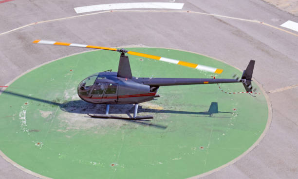 istock Helicopter landing in port 829471934