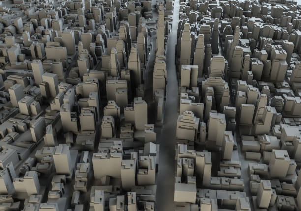 istock Beautiful city landscape. Abstract city from cubes 829473372