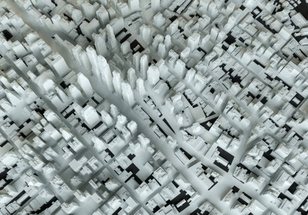 istock 3d illustration of abstract city 829474216