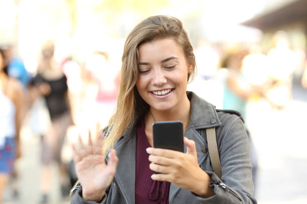 istock Teen greeting during a videocall 829481458