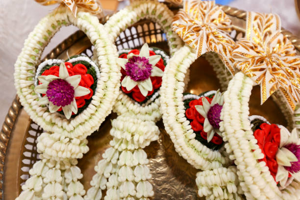 istock Jasmine garland (Flowers) for wedding. 829497074