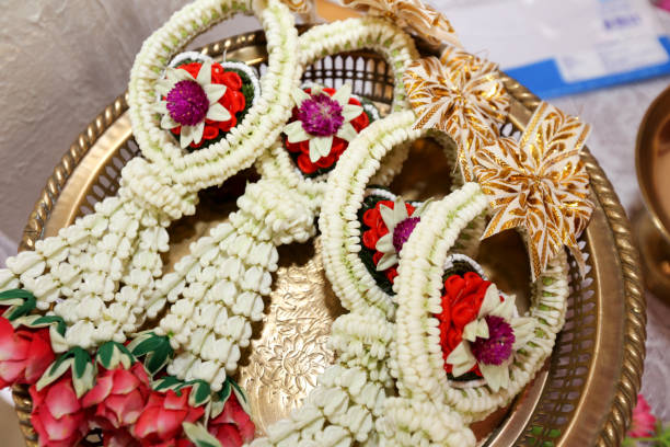 istock Jasmine garland (Flowers) for wedding. 829497094