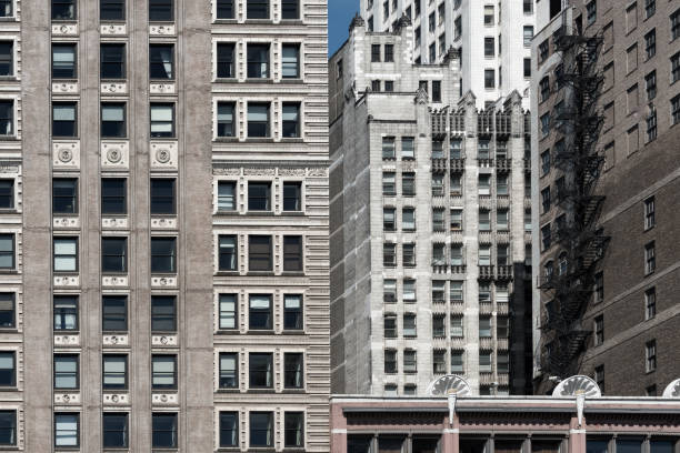 istock Building wall on a street on Chicago Downtown 829497722