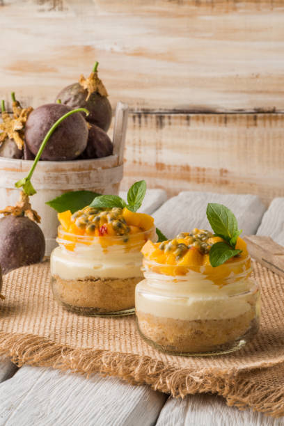 istock Desert with yogurt and passion fruit 829570088