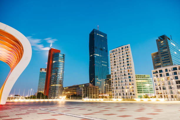 istock Skyscrapers and modern architecture in Vienna Austria 829572048