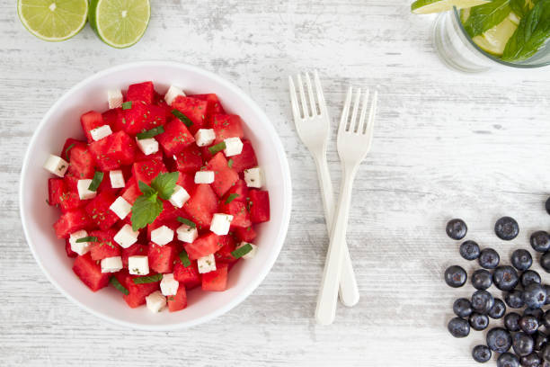 istock Fresh Watermelon Salad and Cold Drink 829578276