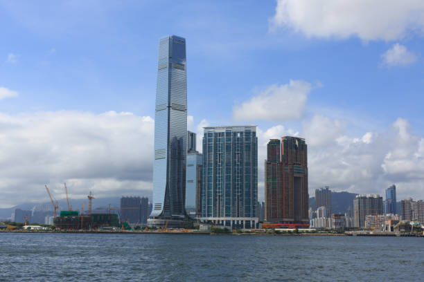 Hong Kong tallest Skyscraper - International Commerce Center Hong Kong tallest Skyscraper - International Commerce Center. international commerce center stock pictures, royalty-free photos & images