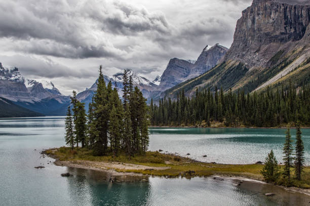 istock An Island on Maligne Lake 829584564