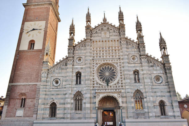 View to the facade of the Duomo of Monza.