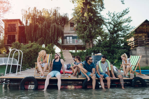istock Friends Enjoying the Summer On Pier 829598868