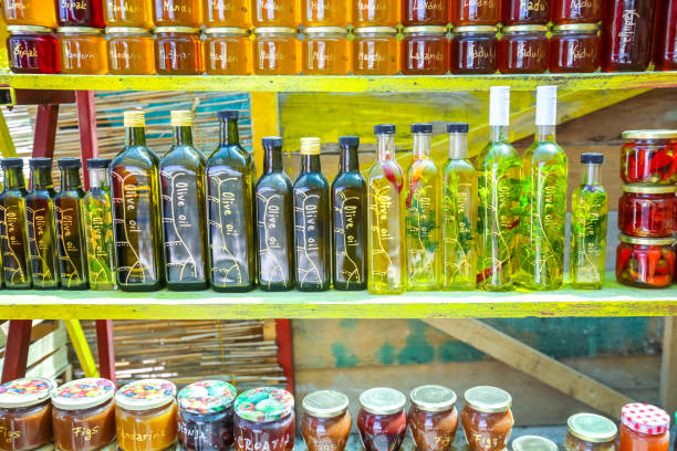 istock Homemade products at food stand 829617718