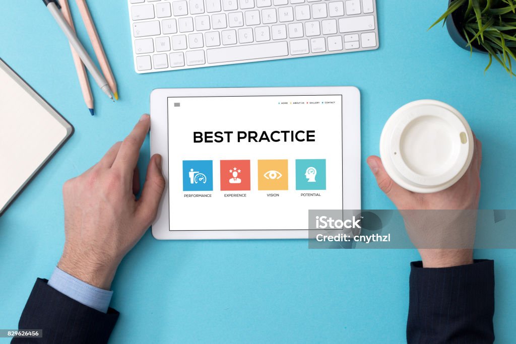 BEST PRACTICE CONCEPT Success Stock Photo