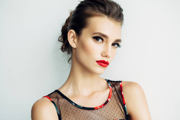 istock Beautiful woman with make-up 829632894