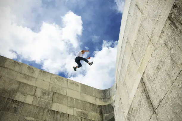 Performer of the Parkour