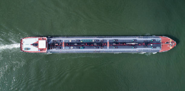 istock Industrial ship - aerial view 829662048