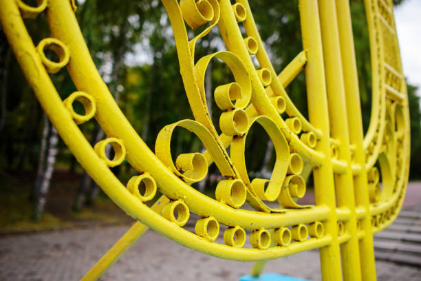 Musical Symbol lira installed in the park