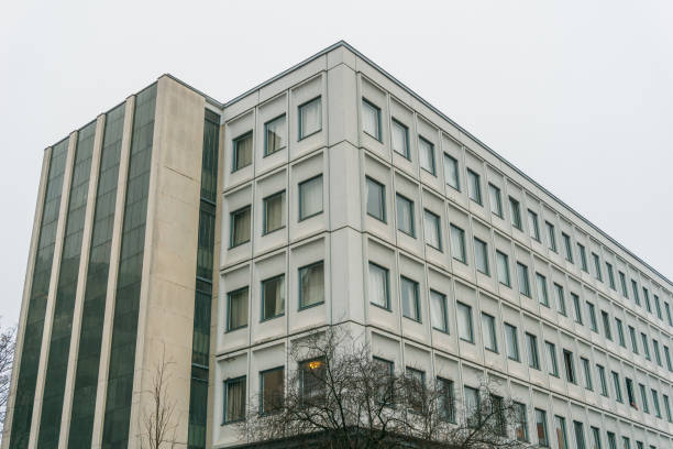 istock old ddr office building on a foggy day 829670616